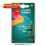 recto packaging 2020 carte sim prépayée sfr la carte connect 15go + 5 euros crédit inclus