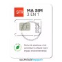 recto support carte sim prépayée sfr la carte essentielle 2h appels 300 sms 1go