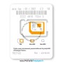 verso support 2022 carte sim prépayée Orange Holiday Europe 20GB