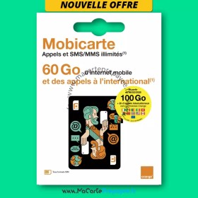 acheter mobicarte orange, mobicarte orange, nouvelle carte sim prépayée orange bureau de tabac,welcome pack orange mobicarte zen