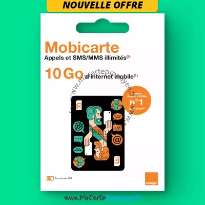 Carte SIM Prépayée Welcome Pack Mobicarte START