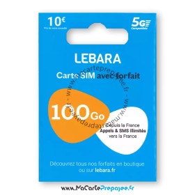 lebara carte sim,lebara carte prépayée,lebara internet illimité,lebara sim prepayee,carte sim prépayée bureau de tabac lebara