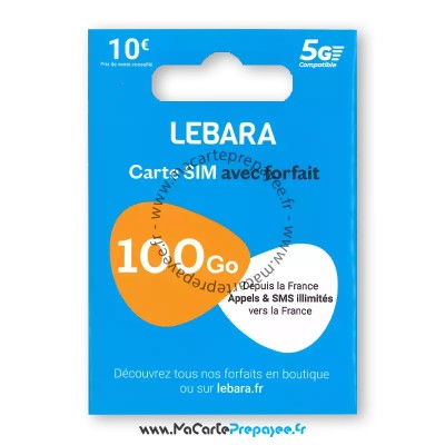 lebara carte sim,lebara carte prépayée,lebara internet illimité,lebara sim prepayee,carte sim prépayée bureau de tabac lebara