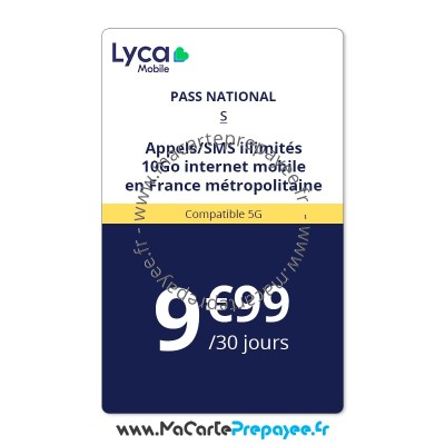 pass lycamobile France, pass national lycamobile france, lycamobile pass national s, pass national s lycamobile code, pass lyca