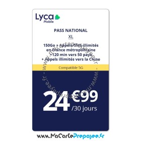 pass lycamobile France, pass national lycamobile France, lycamobile pass national xl, lyca pass national, pass lyca prix