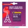 Prepaid SFR Travel SIM 30Gb internet, unlimited calls and text messages 12€ international calls