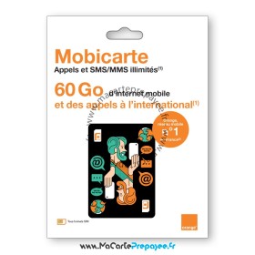 Carte SIM prépayée Orange Mobicarte Welcome Pack ZEN