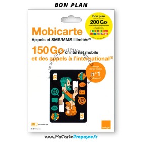 Carte SIM Prépayée Welcome Pack Mobicarte PREMIUM