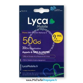 carte sim prépayée lyca,carte sim lycamobile bureau de tabac,carte prépayée lycamobile France,forfait lyca S