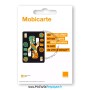 recto nouveau packaging carte SIM prépayée Mobicarte Orange 5€ de crédit inclus